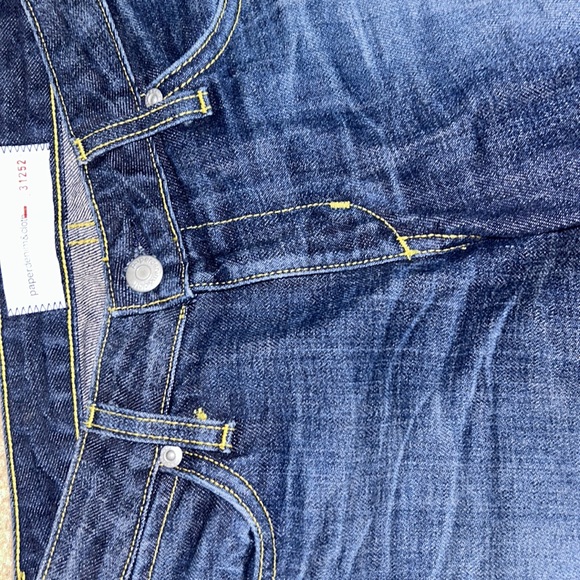 NWT  famous maker DENIM PAPER CLOTH brand jeans tags on sz 24  dark old vintage - Picture 3 of 6